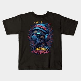 KAMIKAZE TEKNO RAVE FESTIVAL Kids T-Shirt